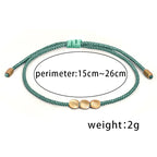 Spiritual Abacus™ Red String Bracelet – Handwoven Wax Cord Friendship & Mindfulness Jewelry