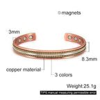 🧲 Spiritual Abacus Pure Copper Magnetic Bracelet – Adjustable Cuff for Arthritis Pain Relief