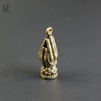 Spiritual Abacus™ Pure Copper Folded Hands Keychain – Buddha-Inspired Brass Pendant Charm for Mindful Living