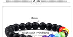 🌈 Spiritual Abacus 7 Chakra Tree of Life Bracelet Natural Stone Reiki Beads