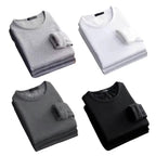Spiritual Abacus™ Men’s Thermal Fleece T-Shirt – Long Sleeve Round Neck Winter Base Layer