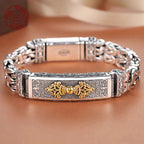 Spiritual Abacus™ S925 Sterling Silver Vintage Bead Bracelet – Handmade Men’s Unique Fashion Jewelry Gift