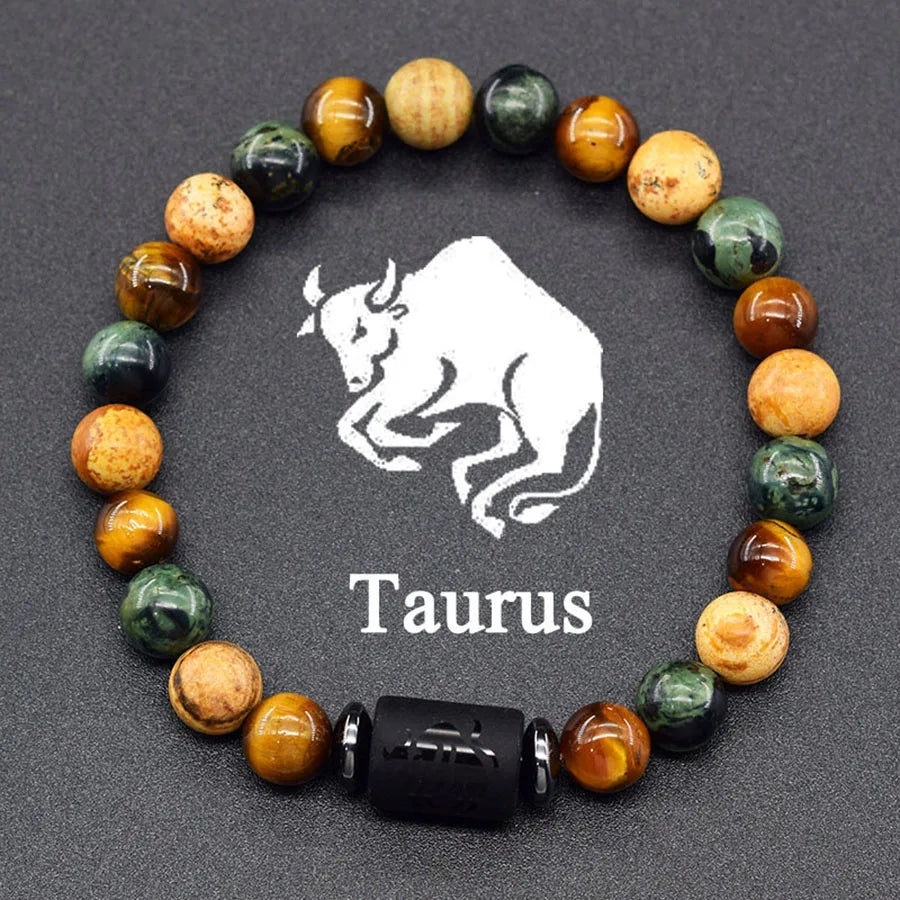 ♈♎ Spiritual Abacus™ Zodiac Constellation Bracelet – Adjustable Astrology Charm Jewelry for Men & Women (12 Star Signs)