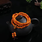 📿 Spiritual Abacus – Sandalwood Buddhist Mala Bracelet - 6mm 108-Bead Buddha Meditation Prayer Bracelet