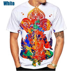 🕉️ Spiritual Abacus God of Wisdom Ganesha 3D T-Shirt – Unisex Hindu Spiritual Streetwear