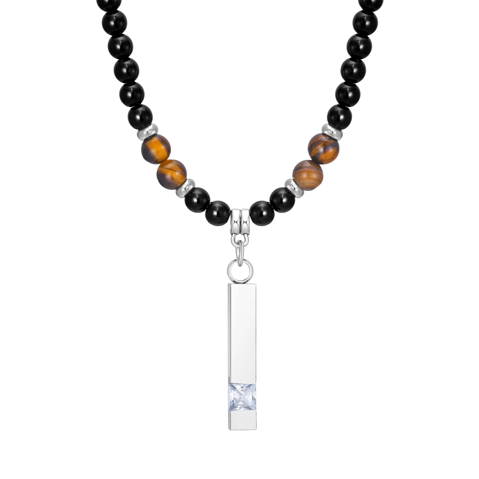 🗡️ Spiritual Abacus Tibetan Phurba Kilaya Necklace Tiger’s Eye & Lava Stone Necklace