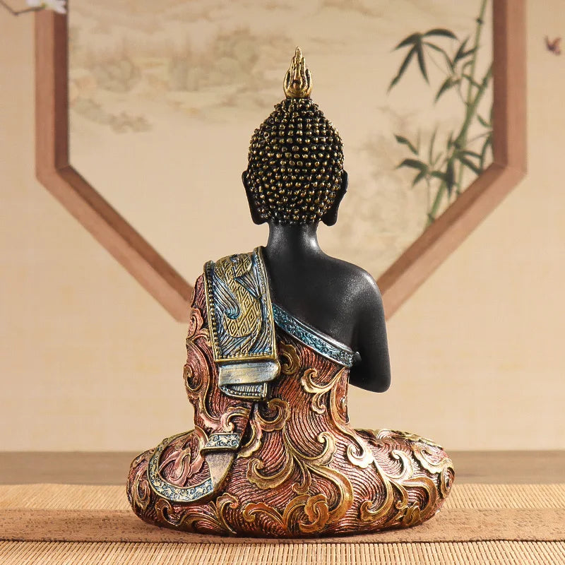 Spiritual Abacus™ Exquisite Sitting Buddha Statue – Elegant Home Décor Sculpture for Living Room, Entrance Hall & Office Serenity
