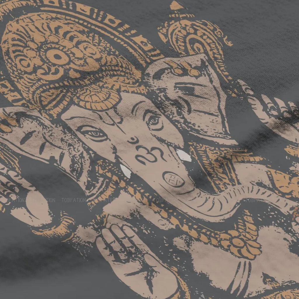 Spiritual Abacus™ Ganesha Art Women’s T-Shirt – 3D Graphic Cotton Tee for Casual Wear