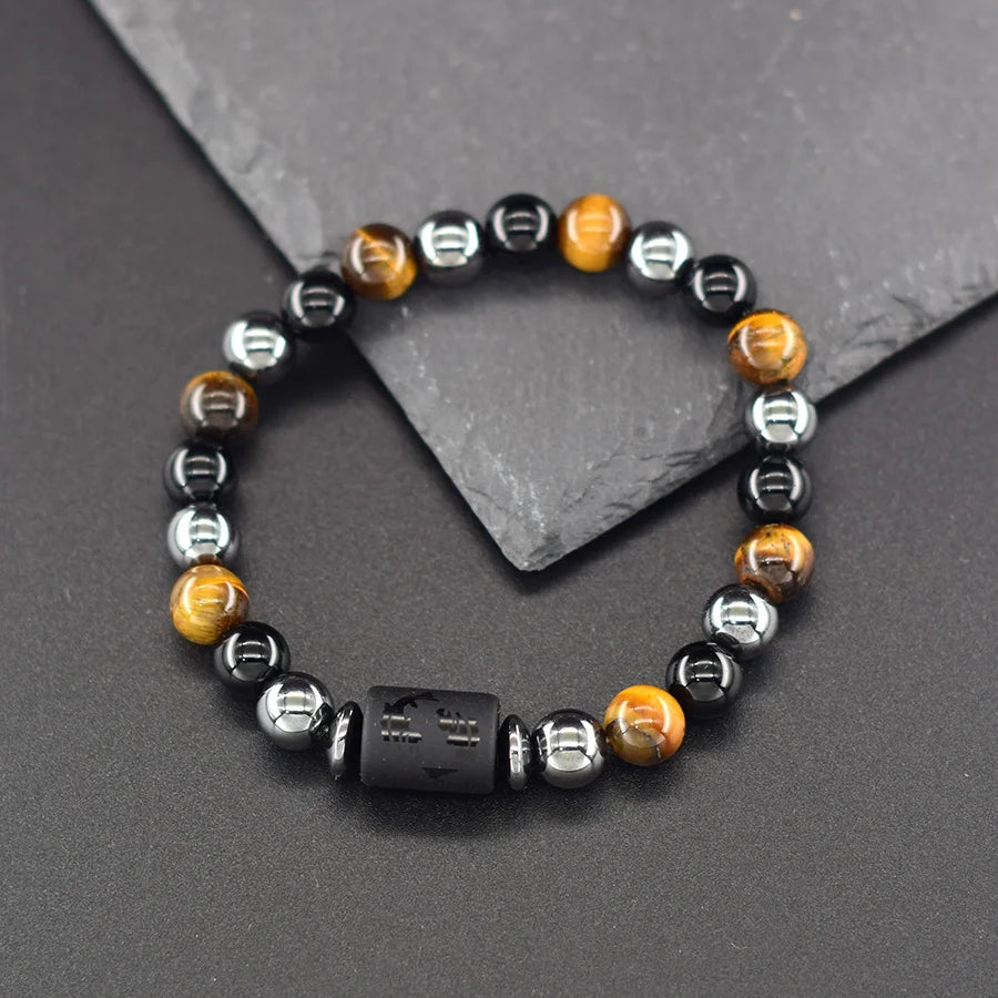 ♈♎ Spiritual Abacus™ Zodiac Constellation Bracelet – Adjustable Astrology Charm Jewelry for Men & Women (12 Star Signs)