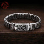 Spiritual Abacus™ S925 Sterling Silver Vintage Bead Bracelet – Handmade Men’s Unique Fashion Jewelry Gift