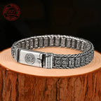 Spiritual Abacus™ S925 Sterling Silver Vintage Bead Bracelet – Handmade Men’s Unique Fashion Jewelry Gift
