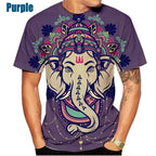 🕉️ Spiritual Abacus God of Wisdom Ganesha 3D T-Shirt – Unisex Hindu Spiritual Streetwear