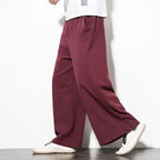 Spiritual Abacus™ Men’s Cotton Linen Loose-Fit Pants – Chinese-Style Wide-Leg Harlen Casual Trousers for Spring & Summer