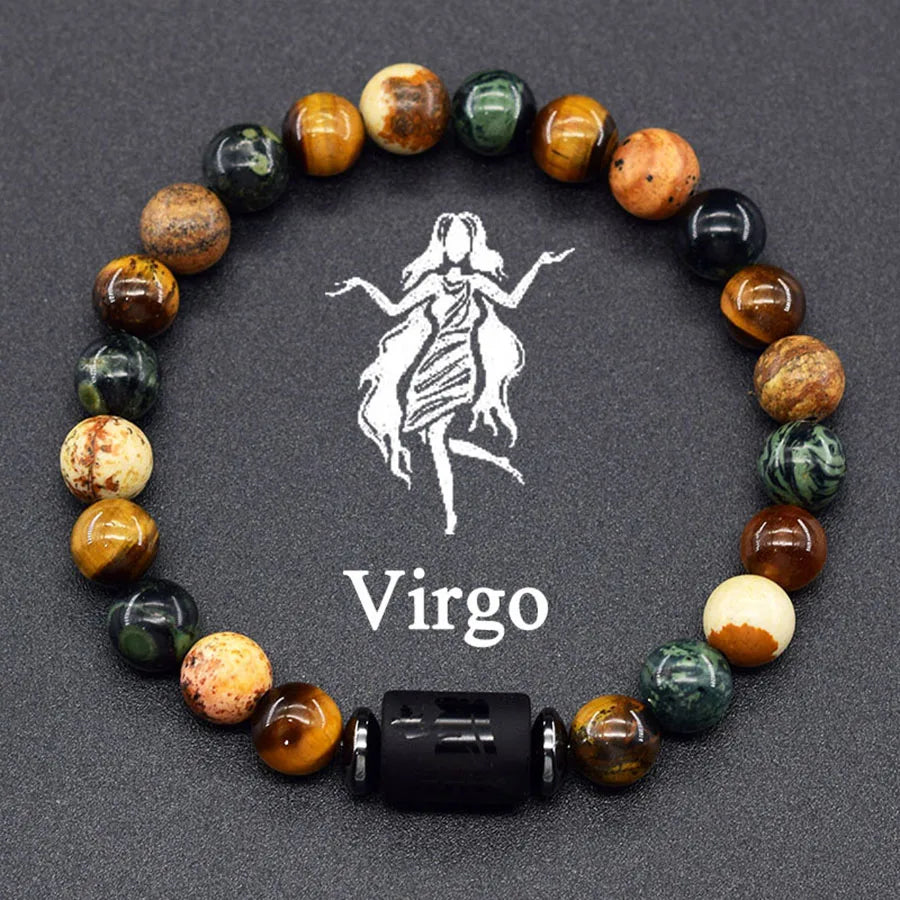♈♎ Spiritual Abacus™ Zodiac Constellation Bracelet – Adjustable Astrology Charm Jewelry for Men & Women (12 Star Signs)