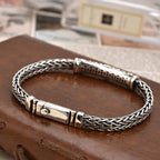 Spiritual Abacus™ Braided Keel Chain Bracelet – Vintage Link Men’s Bracelet, Trendy Hip-Hop Style Gift