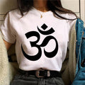 Spiritual Abacus™ OM Graphic Women’s T-Shirt – Y2K Japanese-Inspired Summer Streetwear Tee