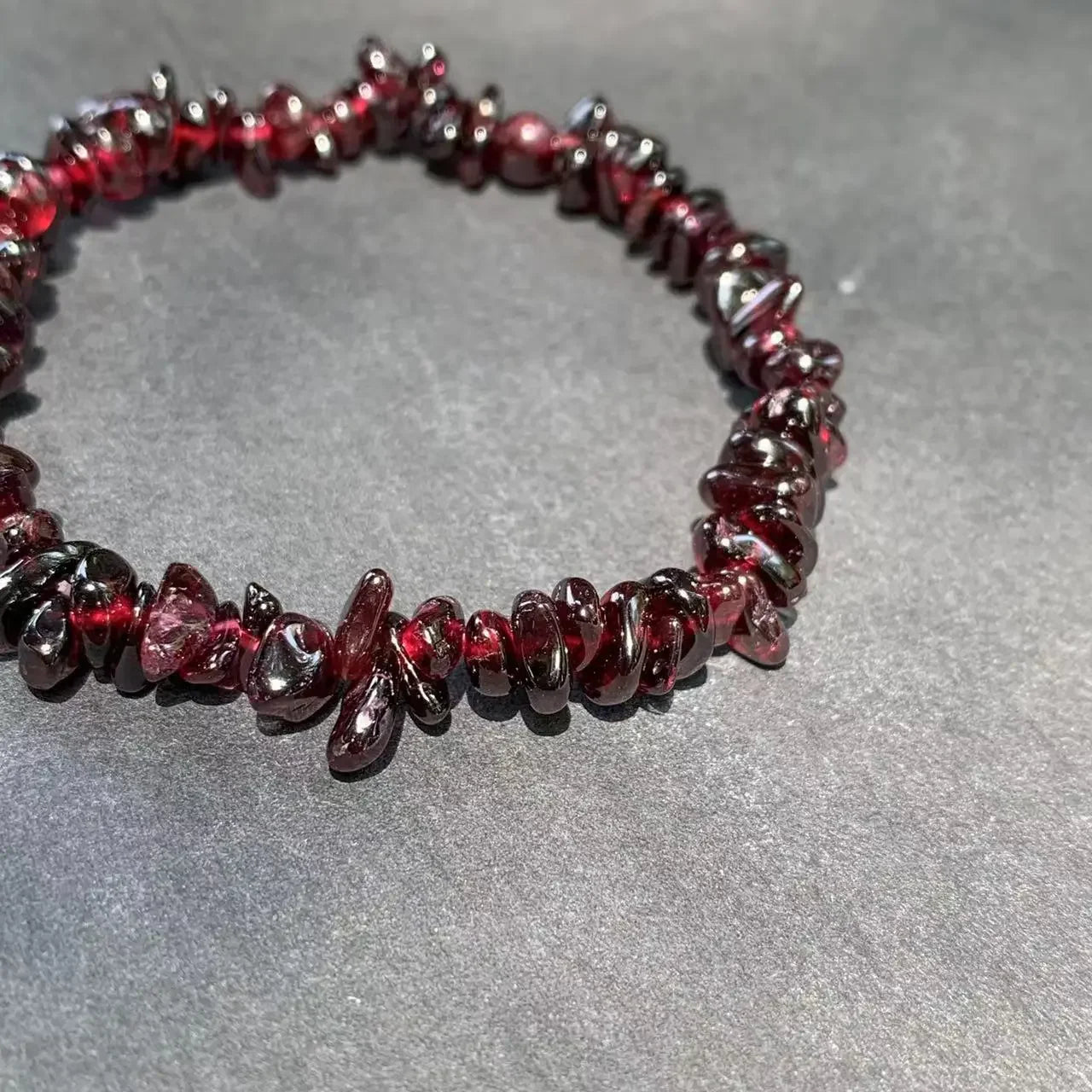 ❤️ Spiritual Abacus – Natural Garnet Bracelet for Women