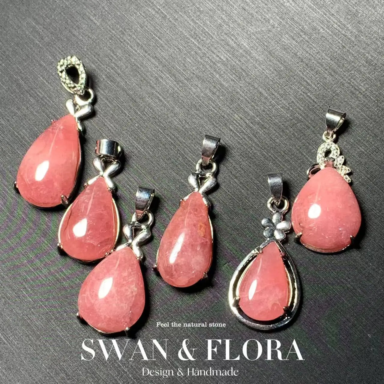 💎 Spiritual Abacus – Natural Rhodochrosite Pendant Necklace