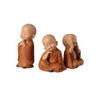 Spiritual Abacus™ Mini Buddha Monk Figurine – Peaceful Desk & Car Ornament for Mindful Home Décor