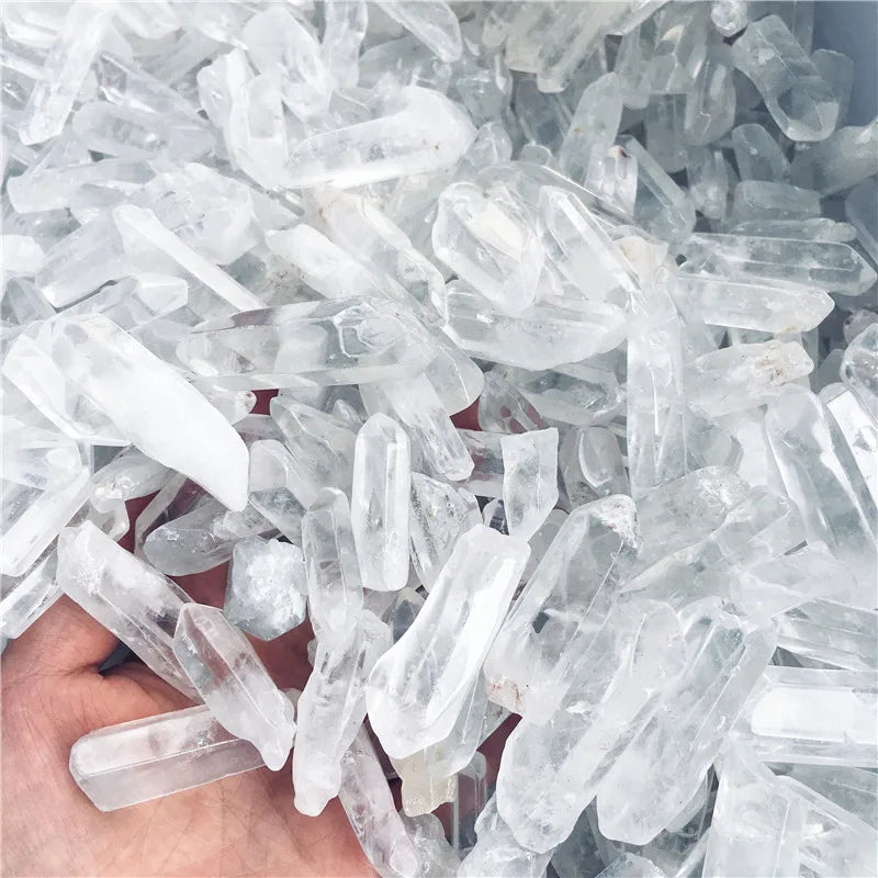 Spiritual Abacus™ Natural Clear Quartz Crystal Point – Polished Raw Mineral Wand for Home & Meditation Décor