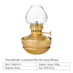 🏕️ ThousWinds Luminara Mini Oil Lamp – Windproof Retro Camping Lantern | 20h Long-Lasting Portable Outdoor Light