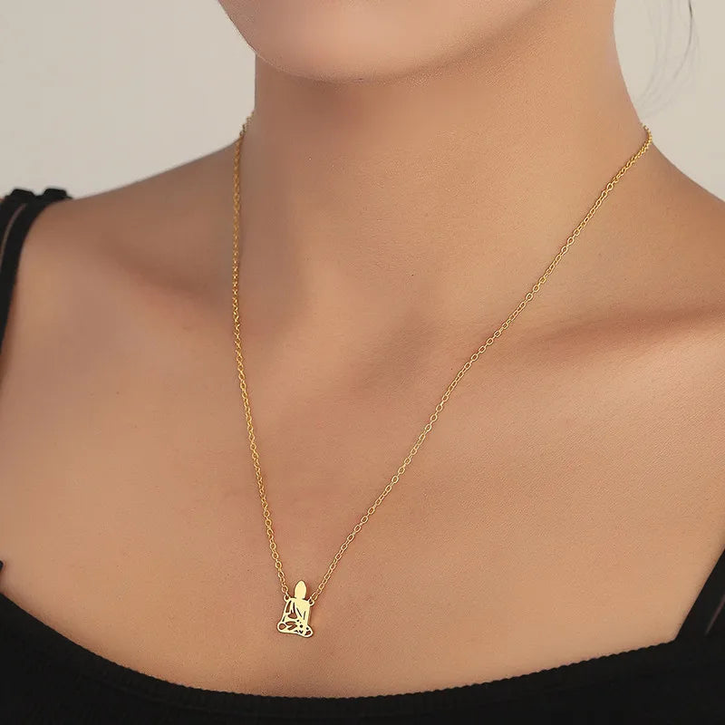 Spiritual Abacus™ Stainless Steel Buddha Pendant Necklace – Meditation-Inspired Guardian Jewelry Gift for Men & Women