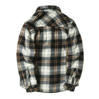 Spiritual Abacus™ Men’s Winter Fleece Flannel Shirt Jacket – Warm Plaid Long Sleeve Thermal Outdoor Coat for Hiking, Camping & Fishing