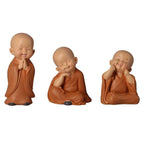Spiritual Abacus™ Mini Buddha Monk Figurine – Peaceful Desk & Car Ornament for Mindful Home Décor