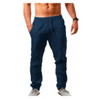Men’s Cotton & Hemp Linen Straight-Leg Pants
Breathable • Comfortable • Casual Home & Streetwear Trousers for Spring & Summer