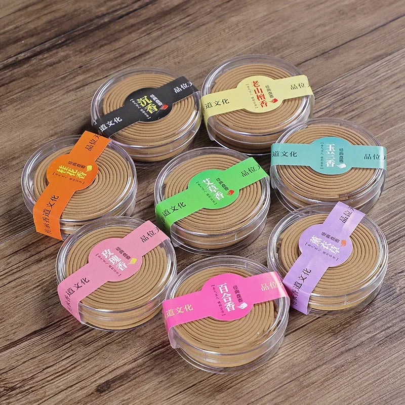 Spiritual Abacus™ Natural Sandalwood & Agarwood Coil Incense – Aromatherapy for Meditation, Yoga & Home Relaxation (20 pcs)