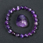 📿 Spiritual Abacus – Natural Stone Bracelet - Lapis Lazuli • Amethyst • Rock Quartz |