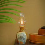 🪔 Classic Chamber Oil Lamp with Wick & Cover – Decorative Hurricane Kerosene Lantern for Indoor & Outdoor Use