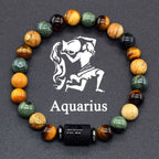 ♈♎ Spiritual Abacus™ Zodiac Constellation Bracelet – Adjustable Astrology Charm Jewelry for Men & Women (12 Star Signs)