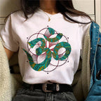 Spiritual Abacus™ OM Graphic Women’s T-Shirt – Y2K Japanese-Inspired Summer Streetwear Tee