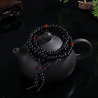📿 Spiritual Abacus – Sandalwood Buddhist Mala Bracelet - 6mm 108-Bead Buddha Meditation Prayer Bracelet