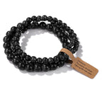 🎀 Spiritual Abacus Pink Zebra & Mixed Natural Stone Bracelet Set 4mm–8mm Beads