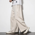 Spiritual Abacus™ Men’s Cotton Linen Loose-Fit Pants – Chinese-Style Wide-Leg Harlen Casual Trousers for Spring & Summer