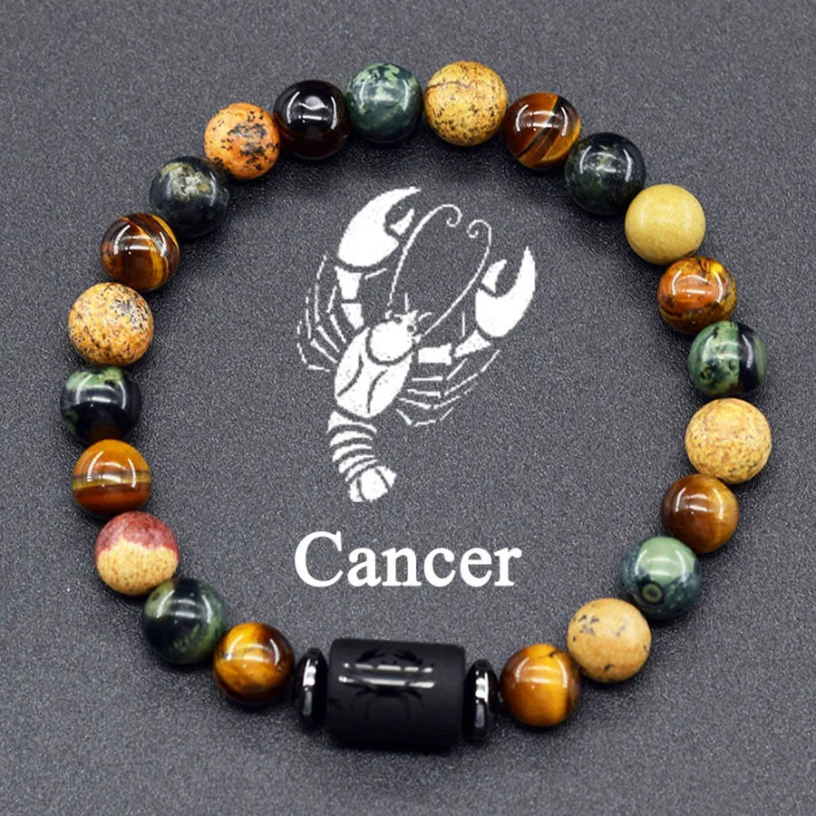♈♎ Spiritual Abacus™ Zodiac Constellation Bracelet – Adjustable Astrology Charm Jewelry for Men & Women (12 Star Signs)
