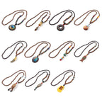 📿Spiritual Abacus Ethnic Necklace – Nepal Buddhist Jewelry - Handmade Wooden Beads • Spiritual Long Necklace