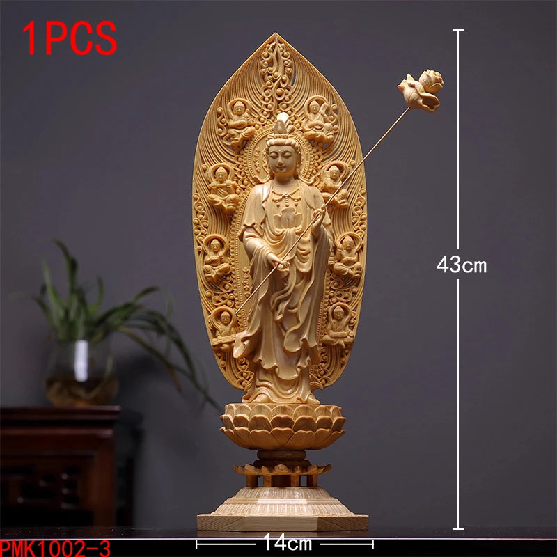 🪵 Spiritual Abacus Solid Wood Bodhisattva Statue
High-Grade Giant Buddha Sculpture – Hand-Carved Home or Altar Decoration