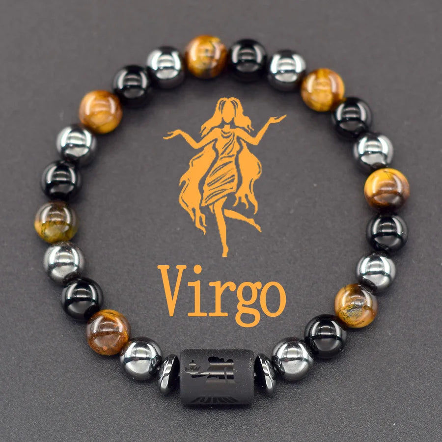 ♈♎ Spiritual Abacus™ Zodiac Constellation Bracelet – Adjustable Astrology Charm Jewelry for Men & Women (12 Star Signs)
