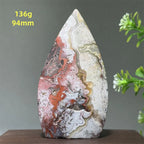 🔮 Spiritual Abacus Mexican Agate Free-Form Torch Specimen
