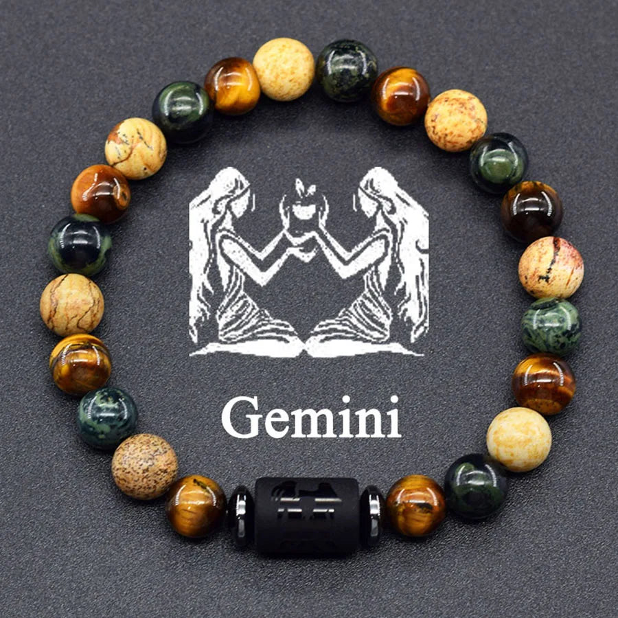 ♈♎ Spiritual Abacus™ Zodiac Constellation Bracelet – Adjustable Astrology Charm Jewelry for Men & Women (12 Star Signs)