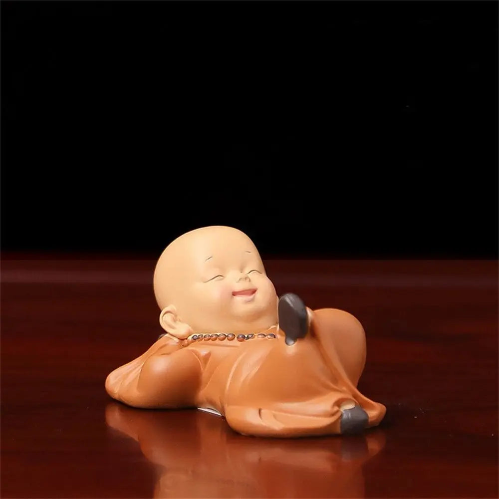 Spiritual Abacus™ Mini Buddha Monk Figurine – Peaceful Desk & Car Ornament for Mindful Home Décor