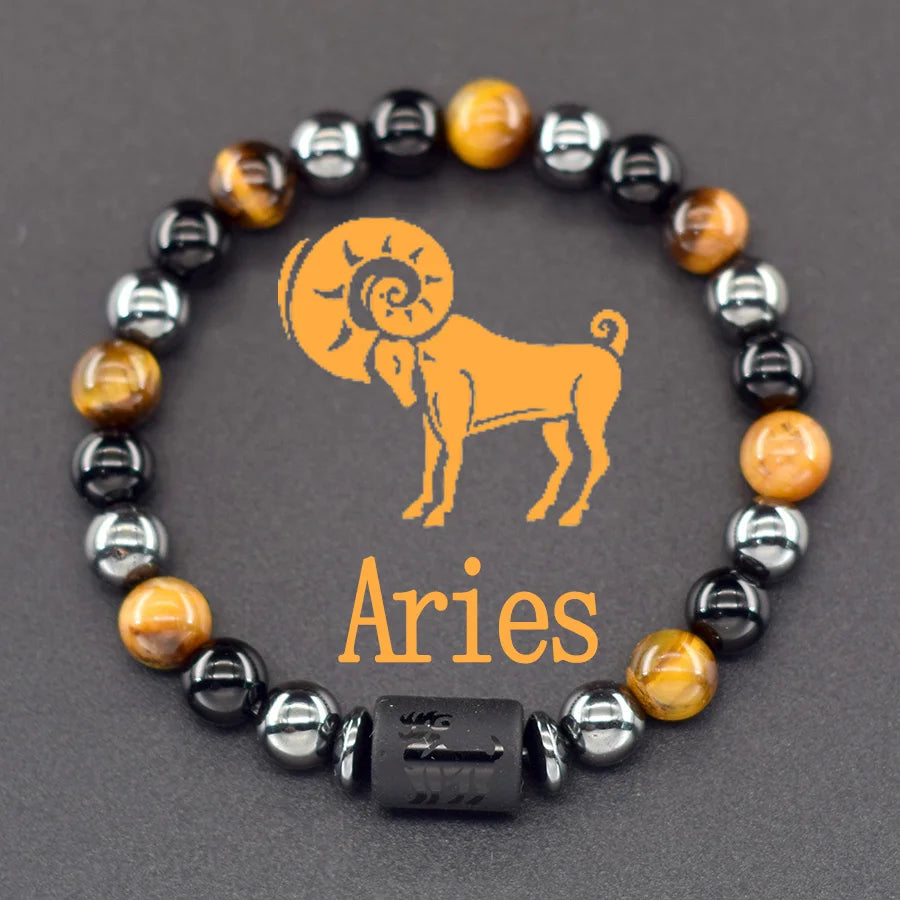 ♈♎ Spiritual Abacus™ Zodiac Constellation Bracelet – Adjustable Astrology Charm Jewelry for Men & Women (12 Star Signs)
