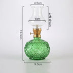 🪔 Classic Chamber Oil Lamp with Wick & Cover – Decorative Hurricane Kerosene Lantern for Indoor & Outdoor Use