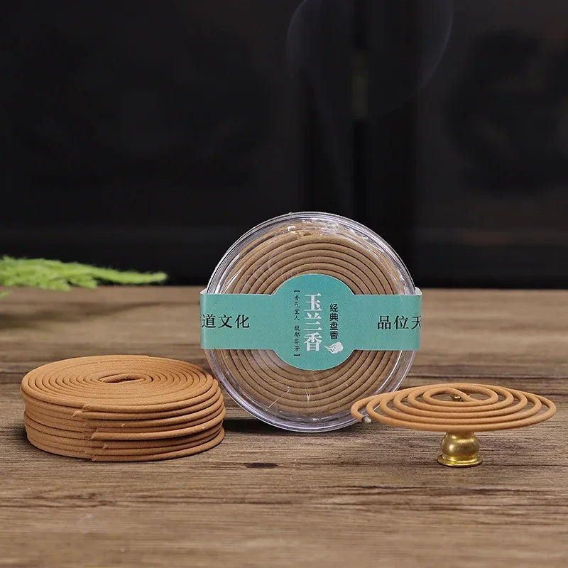 Spiritual Abacus™ Natural Sandalwood & Agarwood Coil Incense – Aromatherapy for Meditation, Yoga & Home Relaxation (20 pcs)