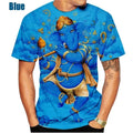 🕉️ Spiritual Abacus God of Wisdom Ganesha 3D T-Shirt – Unisex Hindu Spiritual Streetwear