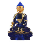 Spiritual Abacus™ Blue Resin Medicine Buddha Statue – 20cm Tibetan-Inspired Figurine for Home, Serenity & Mindful Decor
