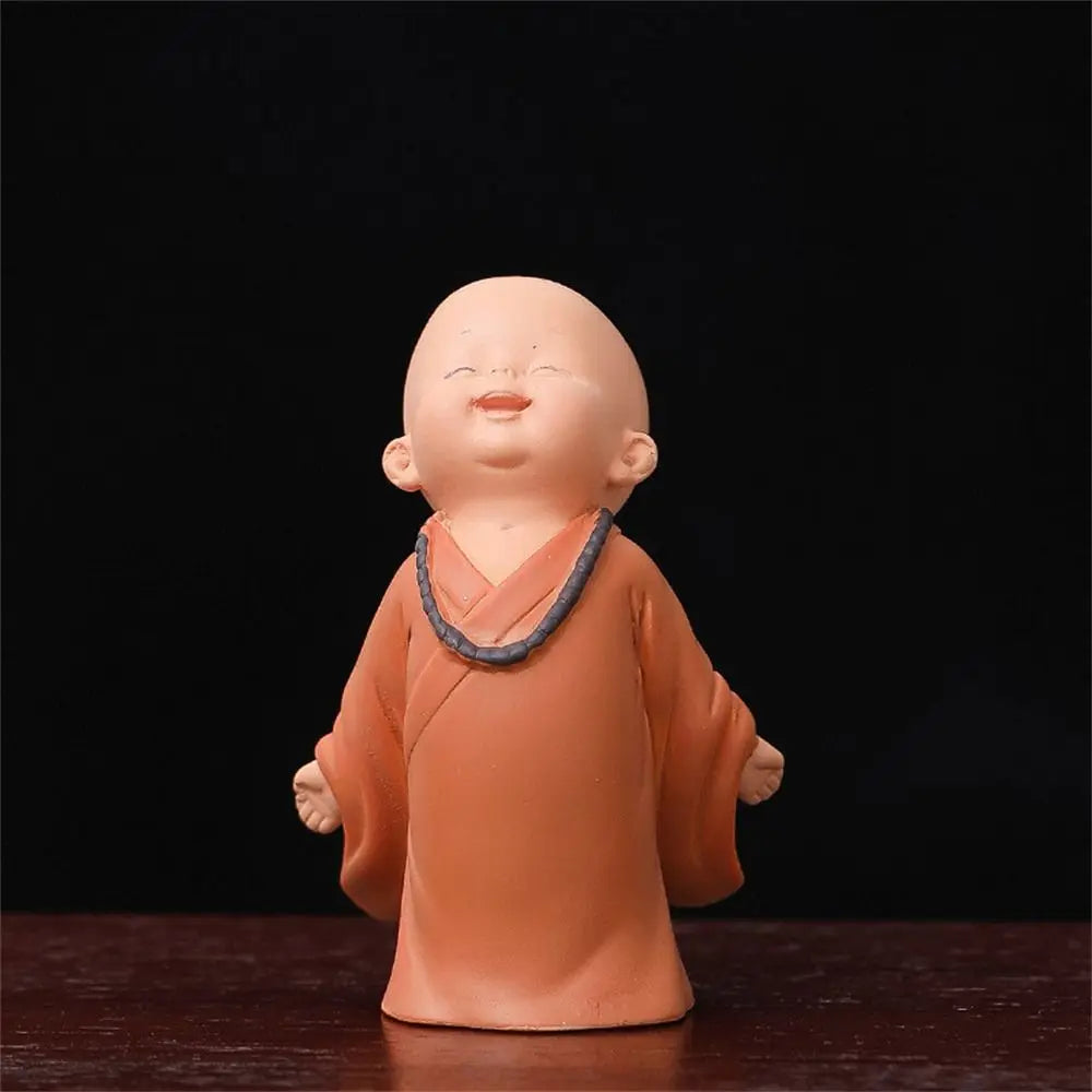 Spiritual Abacus™ Mini Buddha Monk Figurine – Peaceful Desk & Car Ornament for Mindful Home Décor